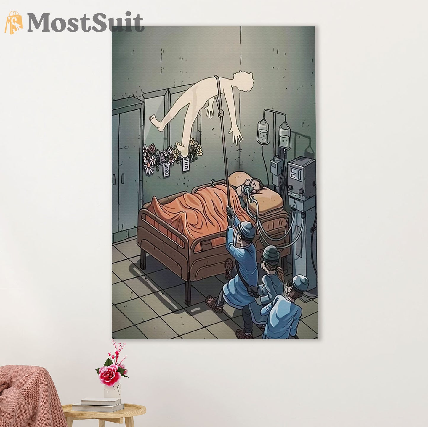 Nurse Poster | Life Savior | Wall Art Gift for Woman Nurse, Female Nursing