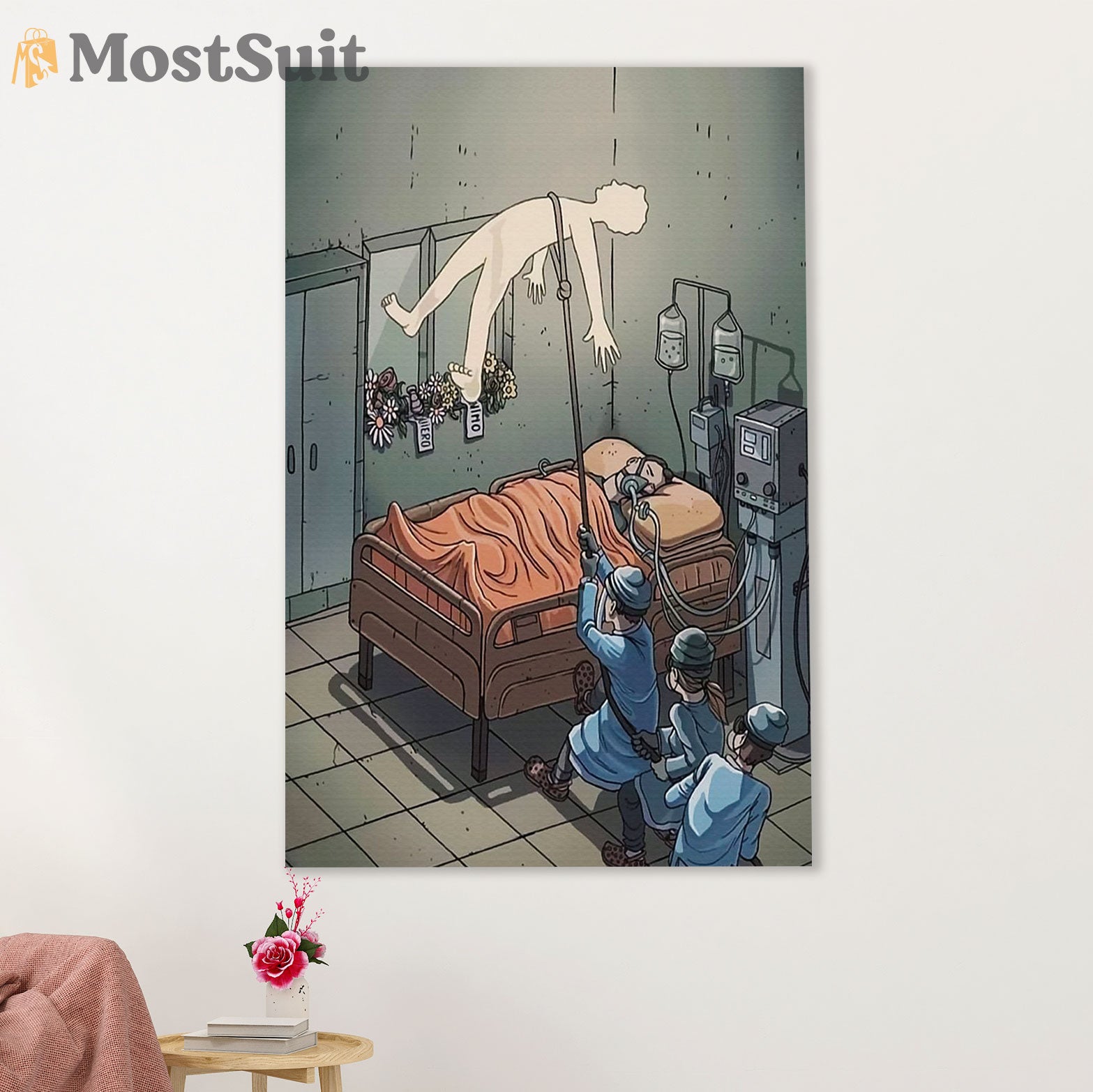 Nurse Poster | Life Savior | Wall Art Gift for Woman Nurse, Female Nursing