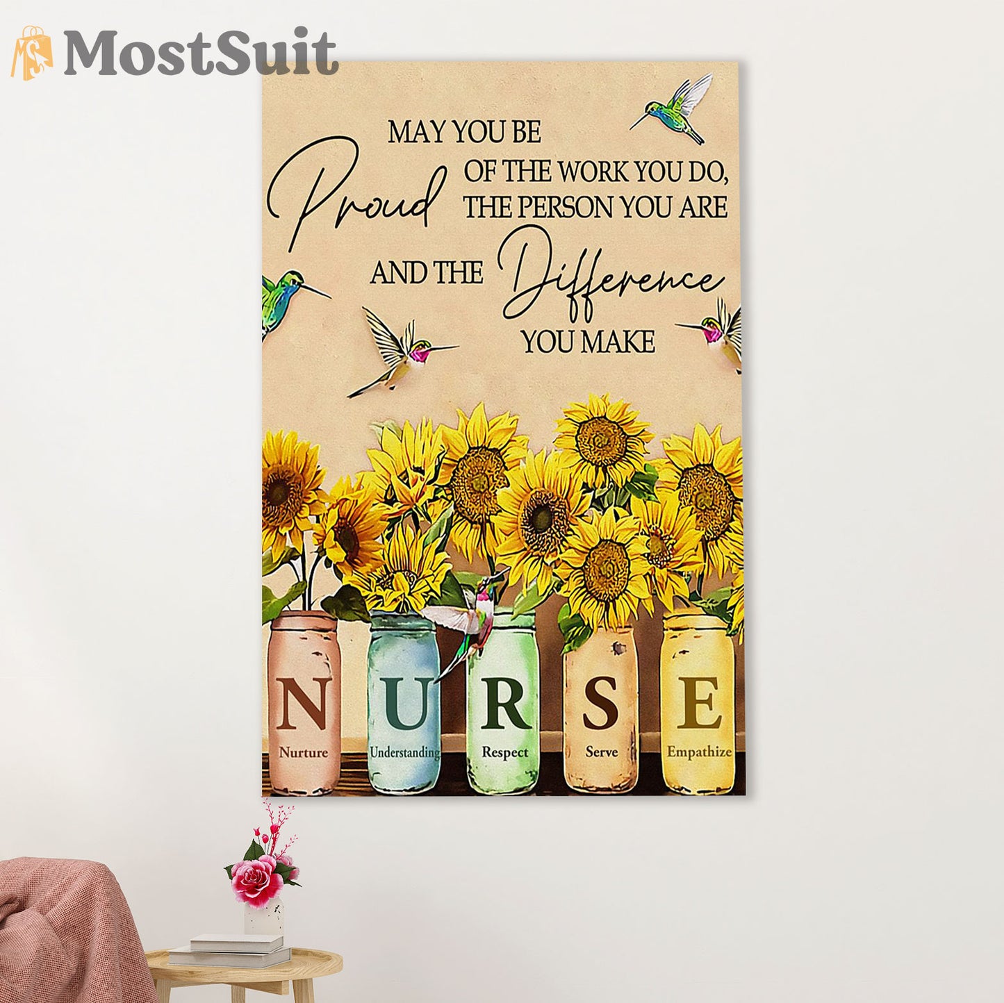 Nurse Poster | Nurse Pride | Wall Art Gift for Woman Nurse, Female Nursing