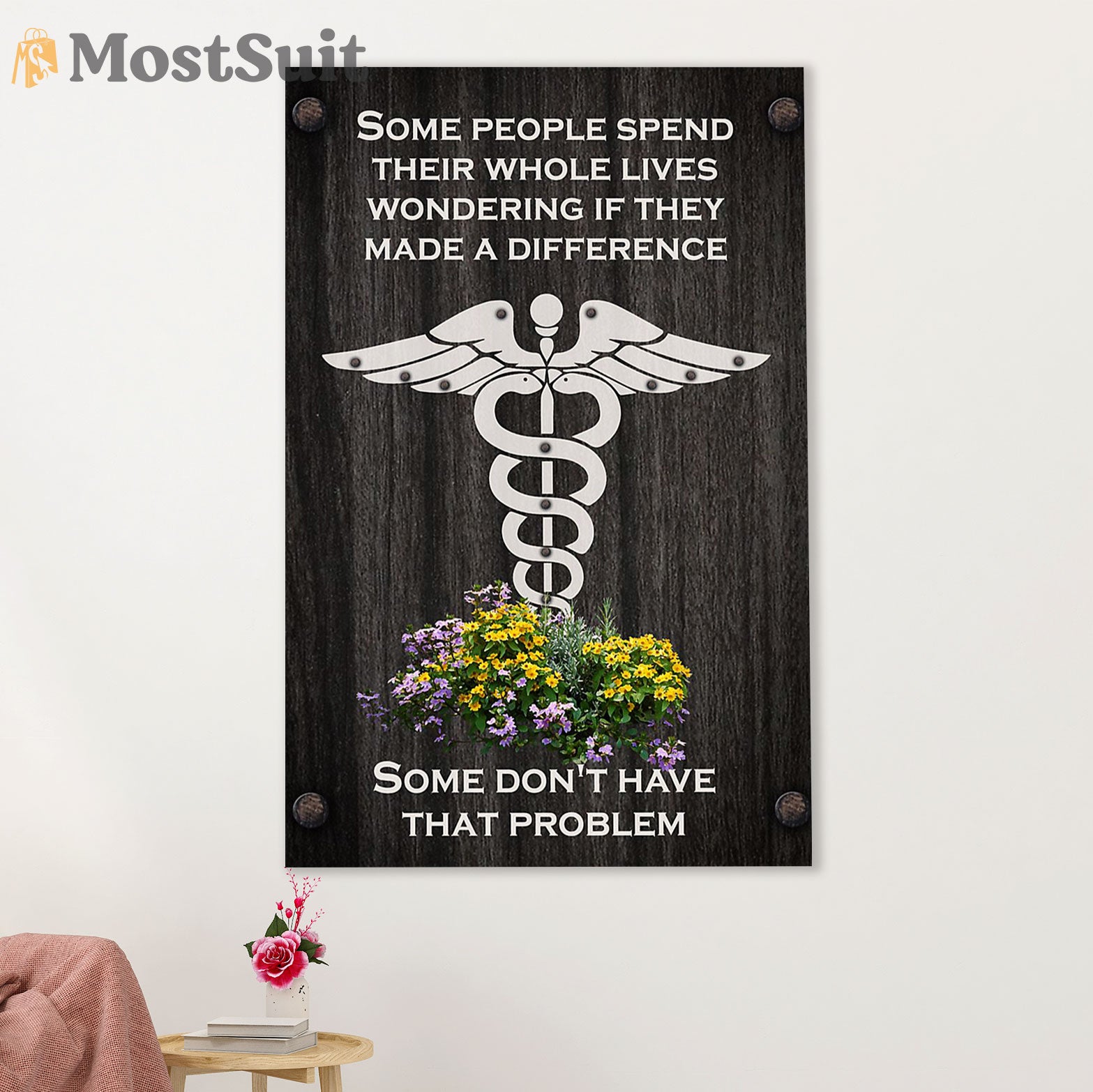 Nurse Canvas Wall Art Prints | Inspirational Quotes | Gift for Woman Nurse, Female Nursing