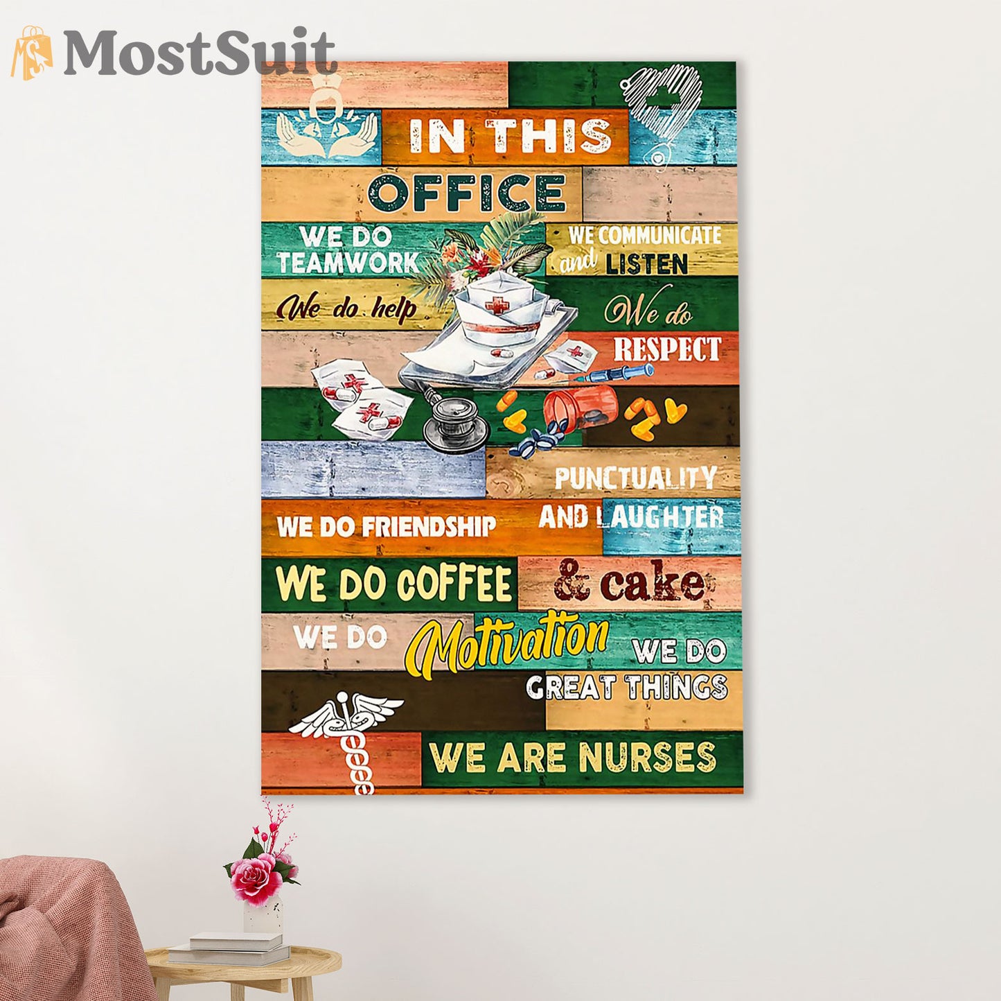 Nurse Canvas Wall Art Prints | We Are Nurses | Gift for Woman Nurse, Female Nursing