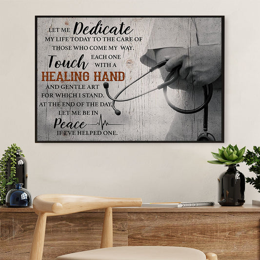 Nurse Poster | Inspirational Quotes | Wall Art Gift for Woman Nurse, Female Nursing