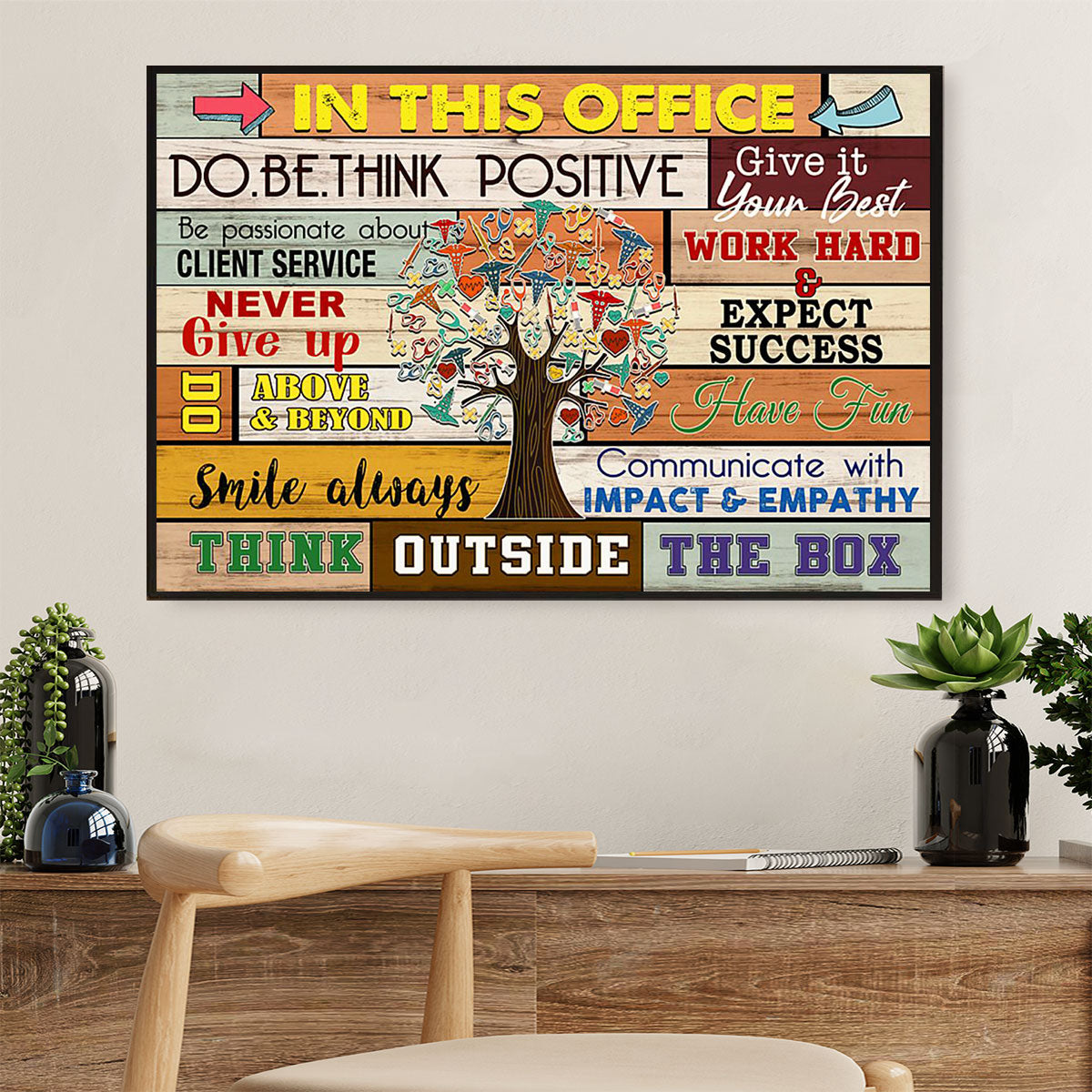 Nurse Poster | In This Office | Wall Art Gift for Woman Nurse, Female Nursing