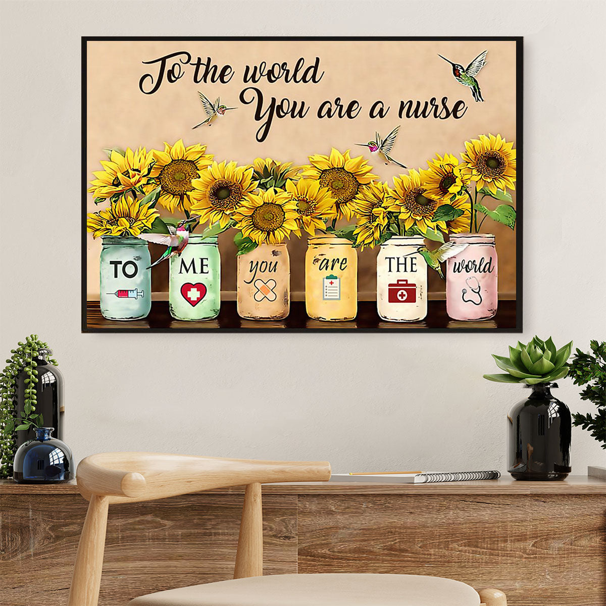 Nurse Poster | You Are A Nurse | Wall Art Gift for Woman Nurse, Female Nursing