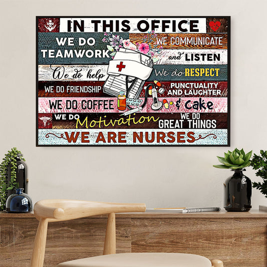 Nurse Poster | We Are Nurses | Wall Art Gift for Woman Nurse, Female Nursing