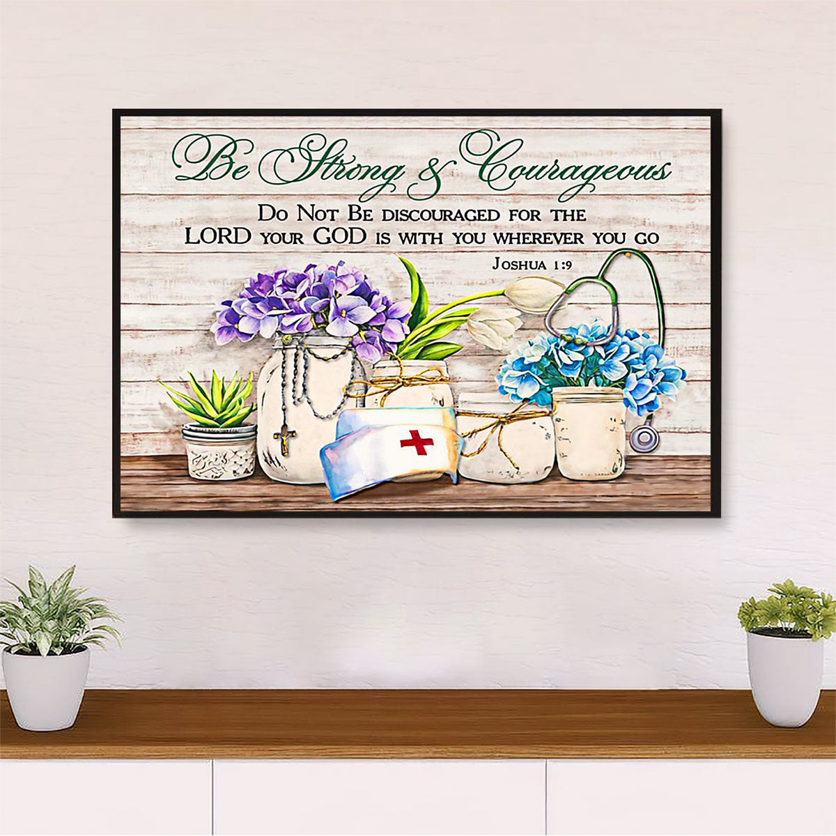 Nurse Poster | Motivational Quotes | Wall Art Gift for Woman Nurse, Female Nursing