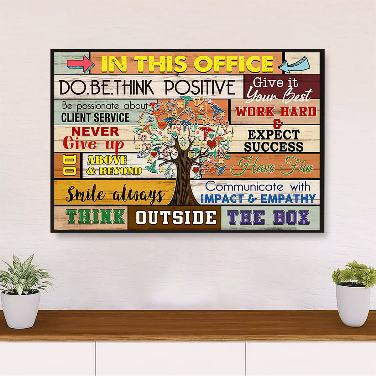 Nurse Poster | In This Office | Wall Art Gift for Woman Nurse, Female Nursing