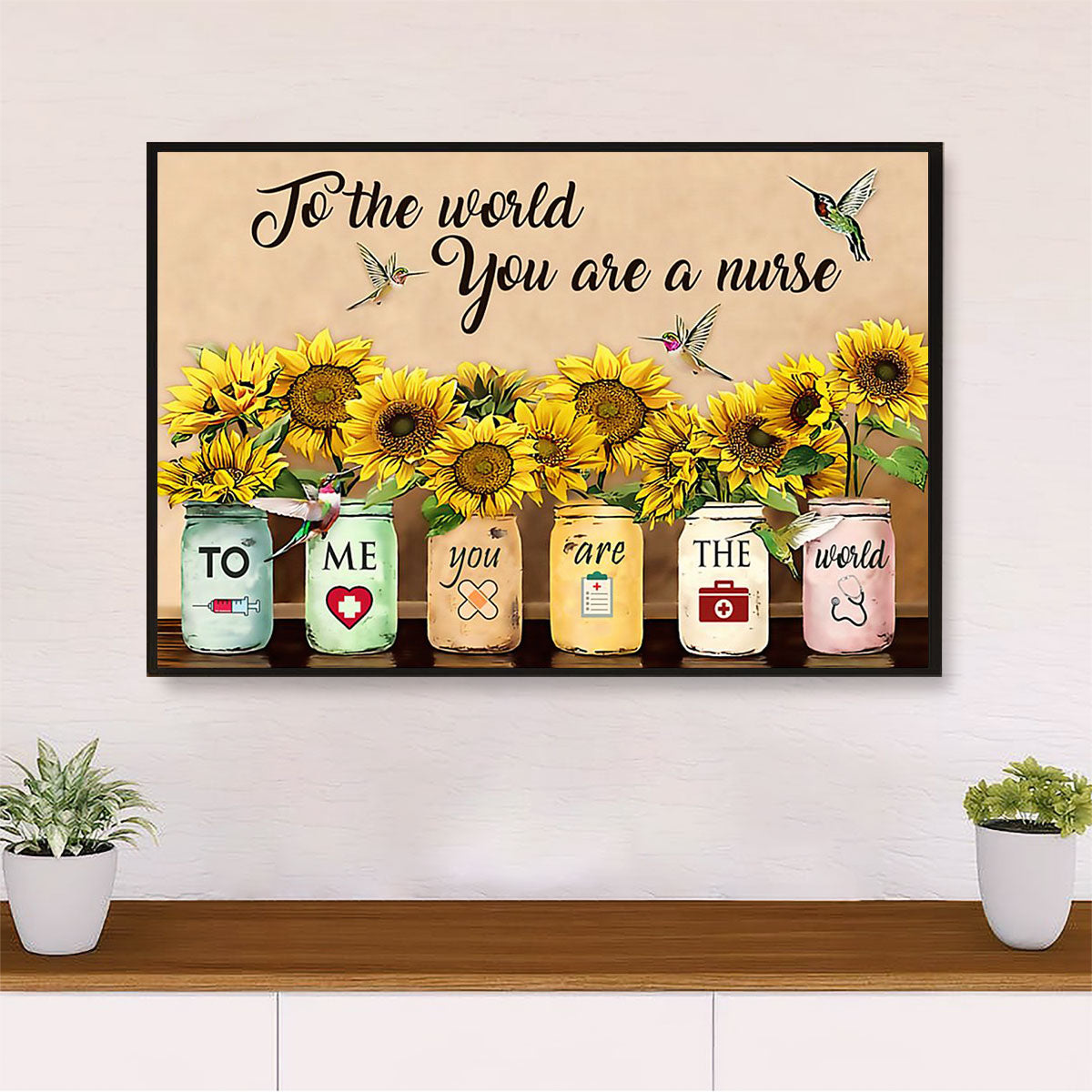 Nurse Poster | You Are A Nurse | Wall Art Gift for Woman Nurse, Female Nursing
