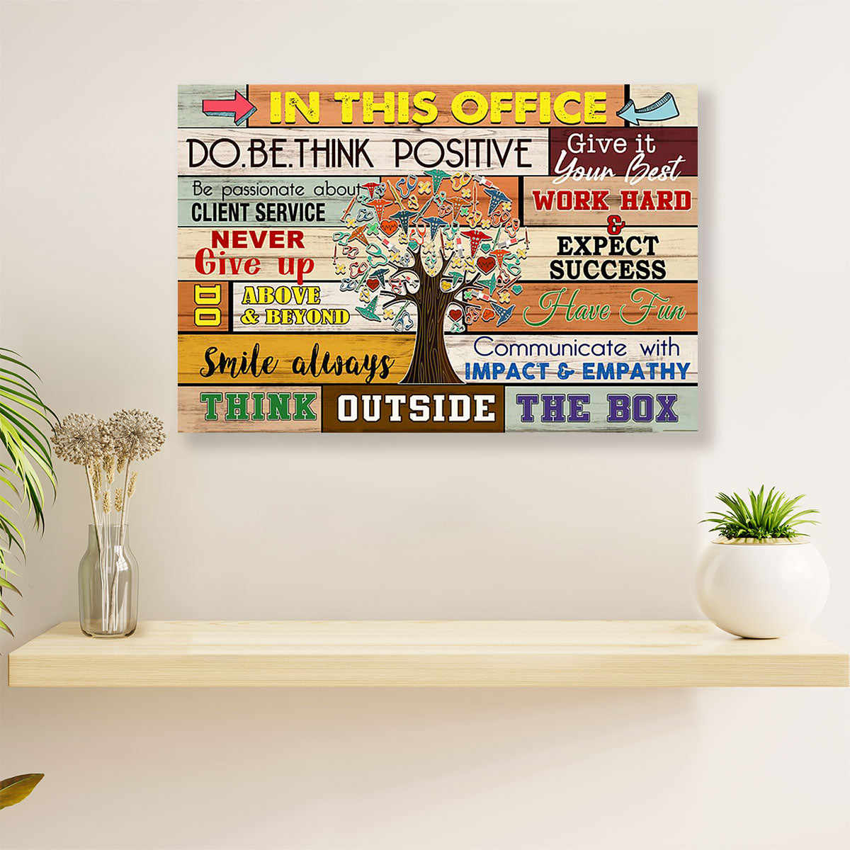 Nurse Canvas Wall Art | In This Office | Gift for Woman Nurse, Female Nursing