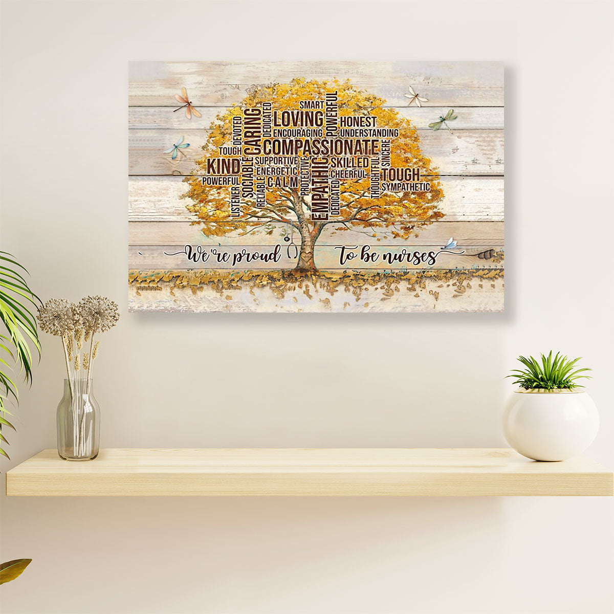 Nurse Canvas Wall Art | We're Proud To Be Nurses | Gift for Woman Nurse, Female Nursing