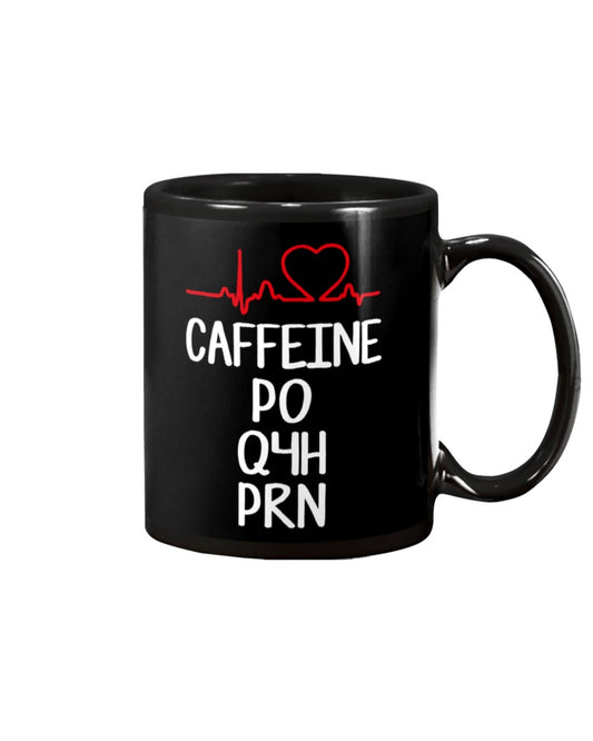 Nurse Coffee Mug | Caffeine | Drinkware Gift for Woman Nurse, Female Nursing