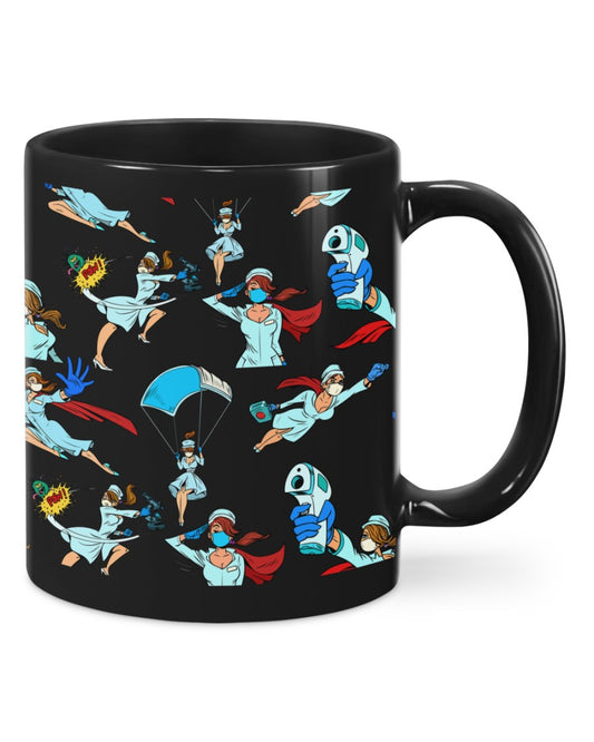 Nurse Coffee Mug | Nurse Super Hero | Drinkware Gift for Woman Nurse, Female Nursing