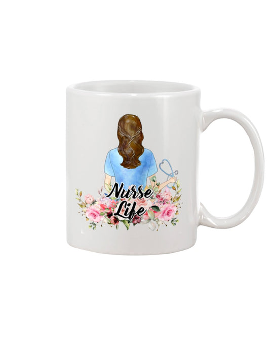 Nurse Coffee Mug | Nurse Life | Drinkware Gift for Woman Nurse, Female Nursing