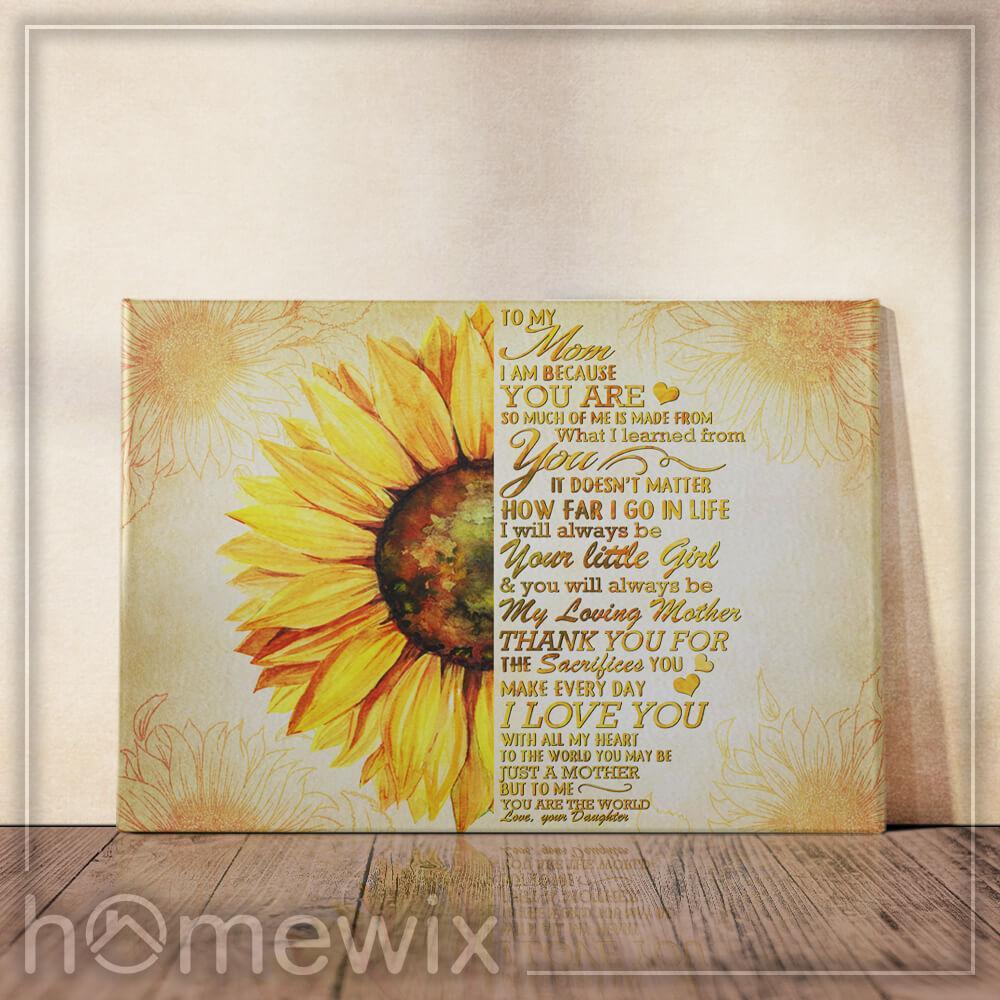 You are my sunshine lyrics sunflower cat meow poster canvas