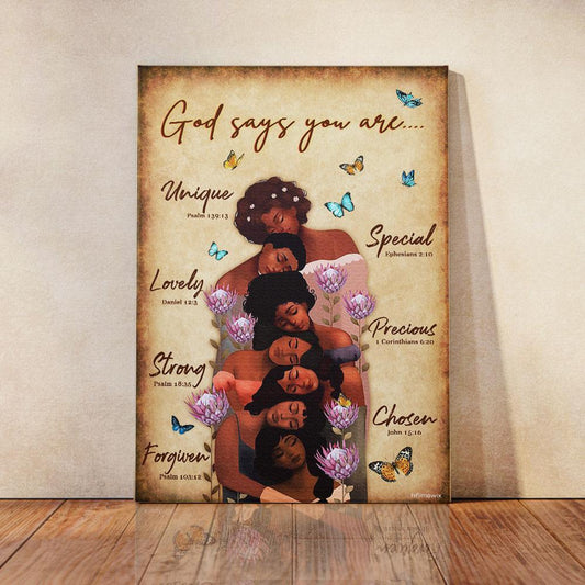 Black Girl Canvas And Poster Wall Art | Wall Decor