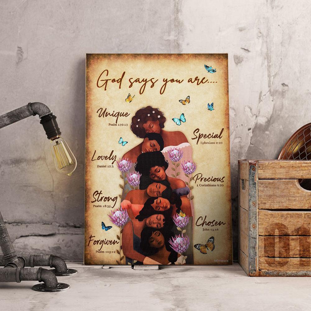 Black Girl Canvas And Poster Wall Art | Wall Decor