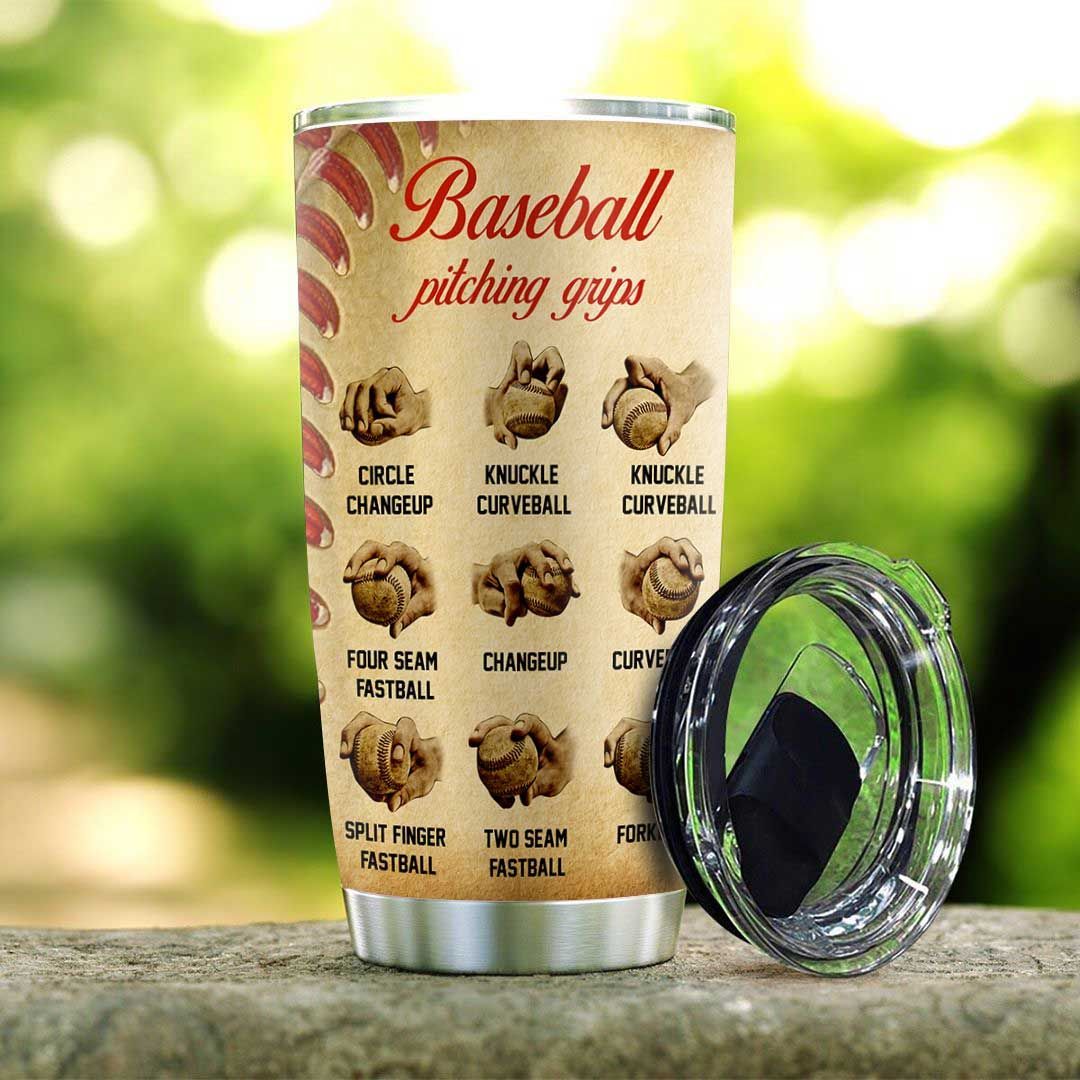 Baseball Pitching Grips Son KD2 HAL2210008 Stainless Steel Tumbler - MostSuit