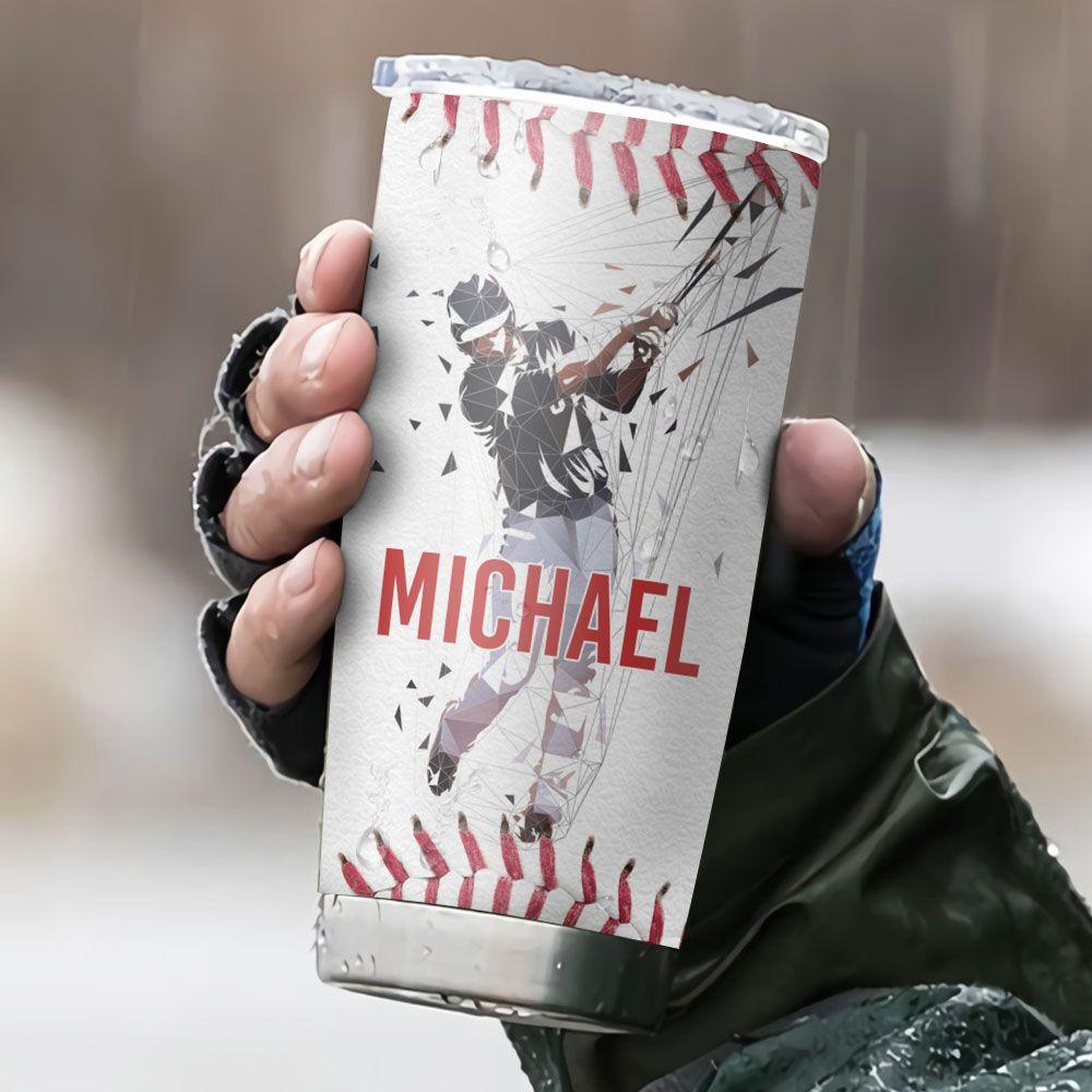 Personalized Baseball Son To Dad TAZ0311009 Stainless Steel Tumbler - MostSuit