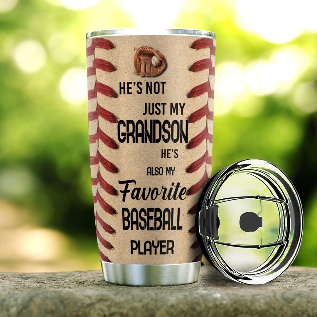 Personalized Baseball To My Grandson TAZ0311007 Stainless Steel Tumbler - MostSuit