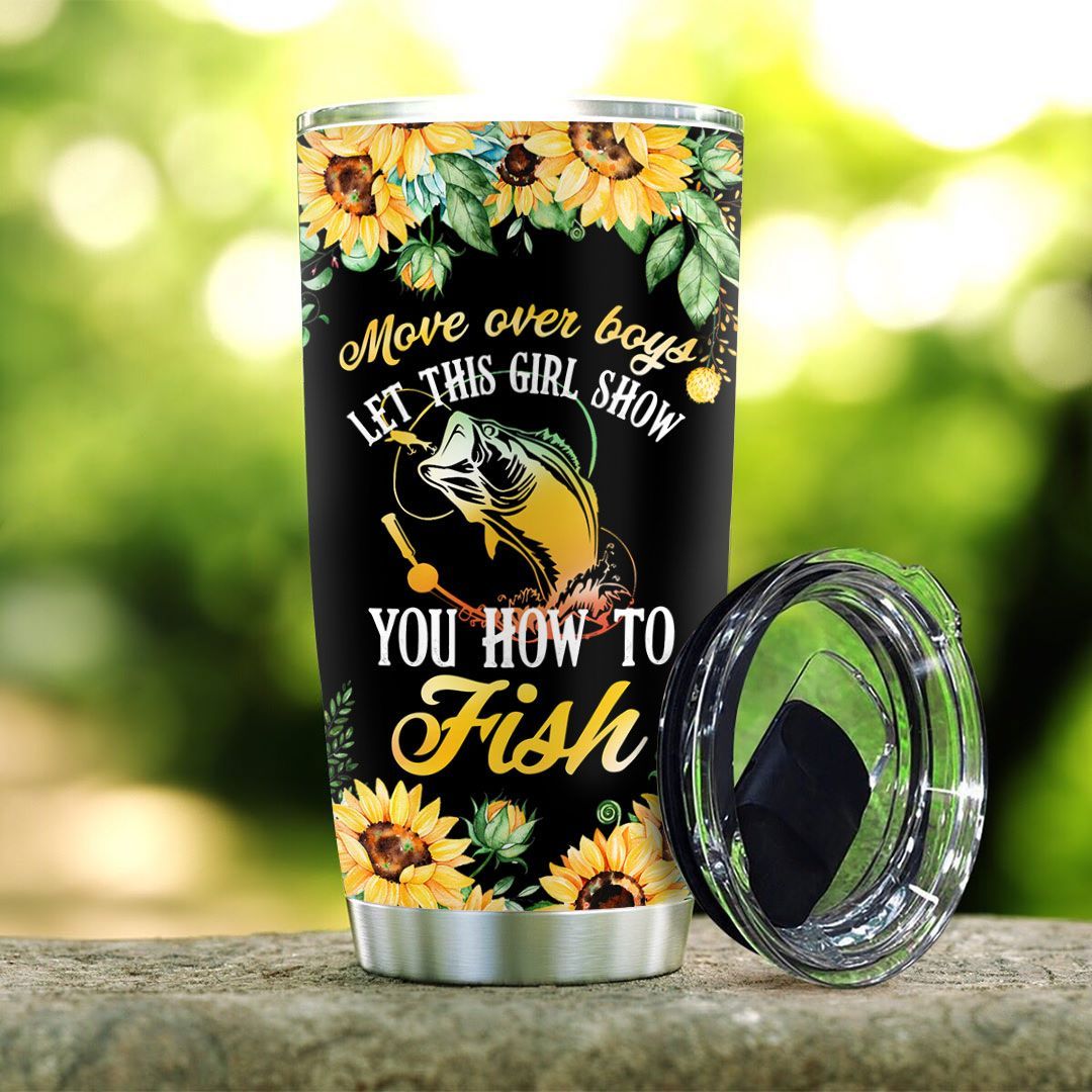 Sunflower Girls Love Fishing KD2 MAL0611013 Stainless Steel Tumbler - MostSuit