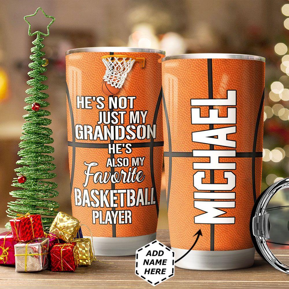 Personalized Basketball To My Grandson TTZ1211007 Stainless Steel Tumbler - MostSuit