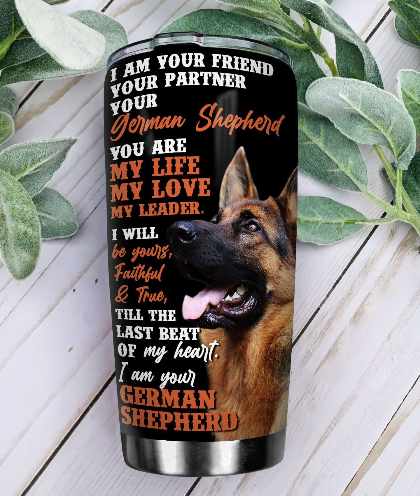 Your German Shepherd Friend Personalized KD2 ZZL2411015 Stainless Steel Tumbler - MostSuit