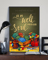 Crocheting - It Is Well With My Soul Vertical Canvas And Poster | Wall Decor