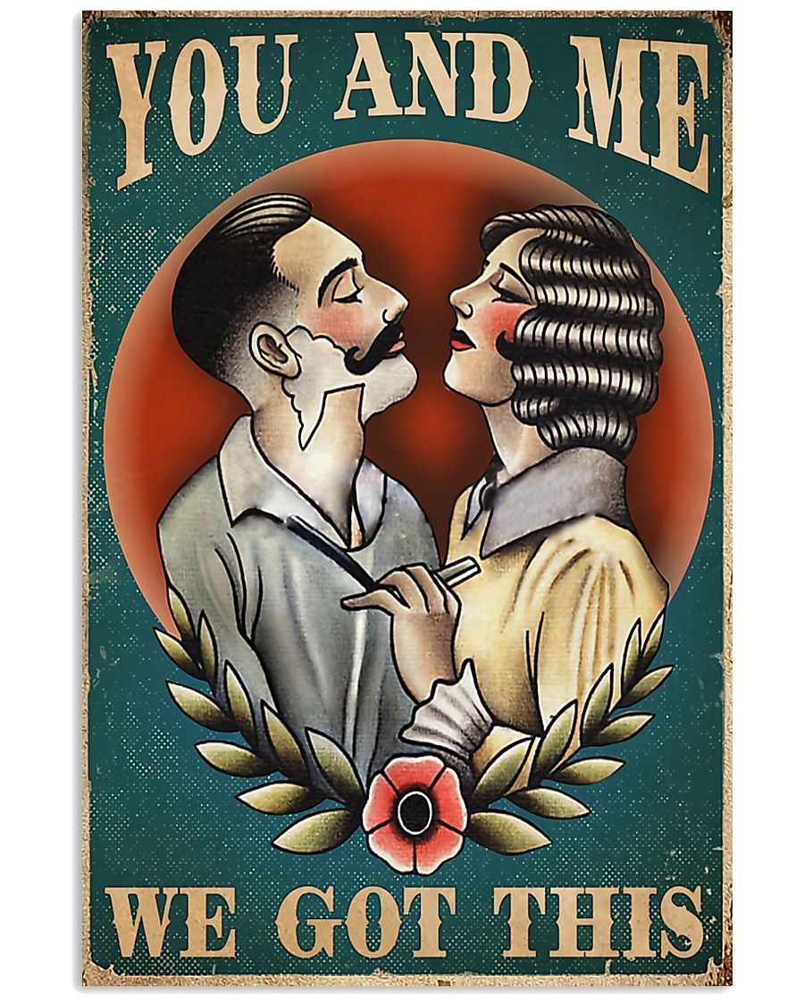 Hairdresser You And Me We Got This Vertical Canvas And Poster | Wall Decor