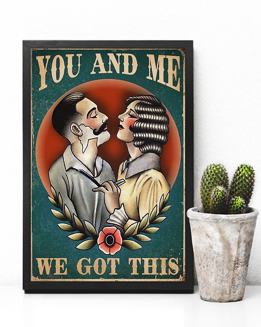 Hairdresser You And Me We Got This Vertical Canvas And Poster | Wall Decor