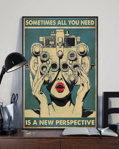 New Perspective Optometrist Vertical Canvas And Poster | Wall Decor
