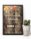 Slp Stay With You Through Thick And Thin Vertical Canvas And Poster | Wall Decor