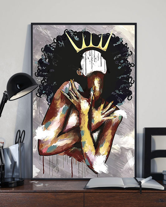 African - Black Art - Black Girl Magic 260803 Vertical Canvas And Poster | Wall Decor Visual Art