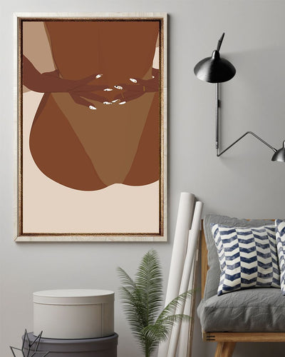 African - Black Art - Sexy Black Girl Vertical Canvas And Poster | Wall Decor