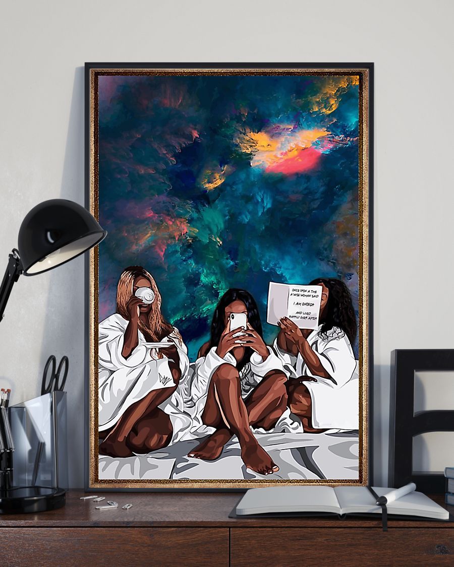 African - Black Art - Black Girl Been Magic 3 Vertical Canvas And Poster | Wall Decor Visual Art