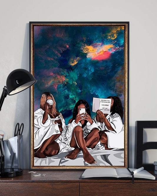 African - Black Art - Black Girl Been Magic 3 Vertical Canvas And Poster | Wall Decor Visual Art
