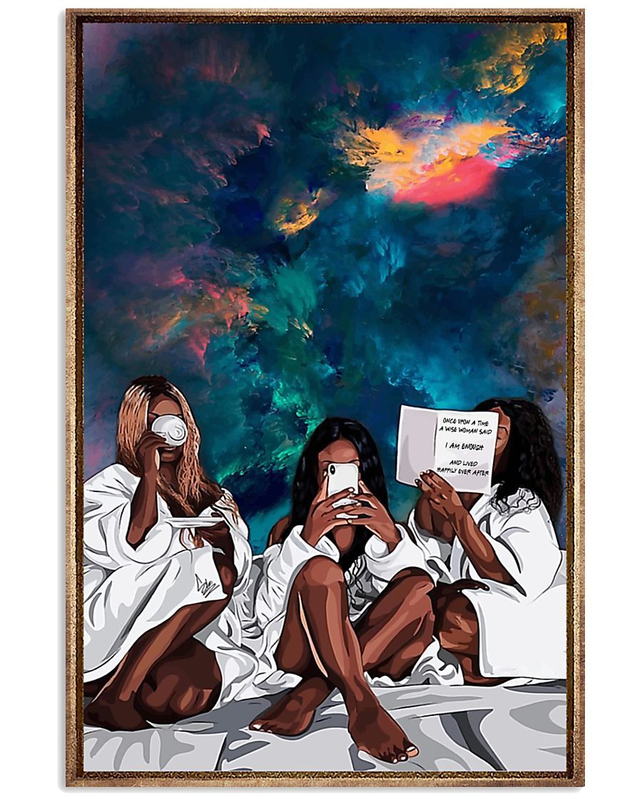 African - Black Art - Black Girl Been Magic 3 Vertical Canvas And Poster | Wall Decor