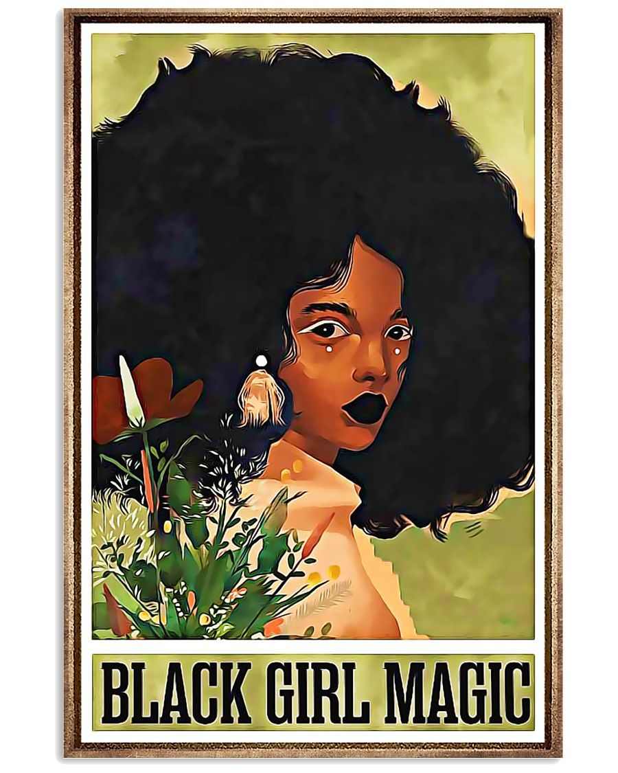 African - Black Art - Black Girl Magic Vertical Canvas And Poster | Wall Decor