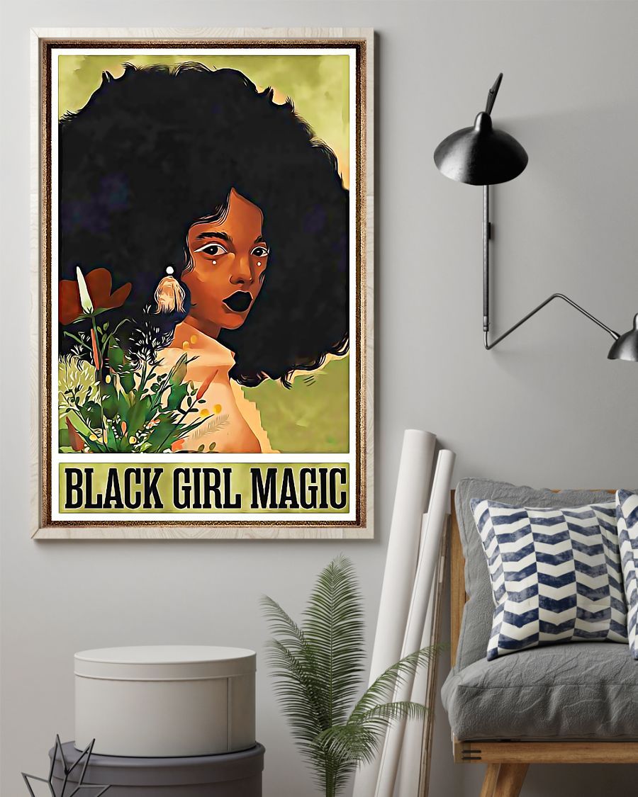 African - Black Art - Black Girl Magic Vertical Canvas And Poster | Wall Decor