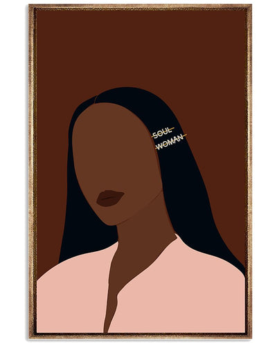 African - Black Art - Soul Woman Vertical Canvas And Poster | Wall Decor