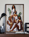 African - Black Art - Black Family Vertical Canvas And Poster | Wall Decor Visual Art