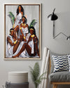 African - Black Art - Black Family Vertical Canvas And Poster | Wall Decor