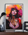 African - Black Art - Beautiful Black Woman 4 Vertical Canvas And Poster | Wall Decor Visual Art
