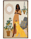 African - Black Art - Black Girl Poster 020506 Vertical Canvas And Poster | Wall Decor