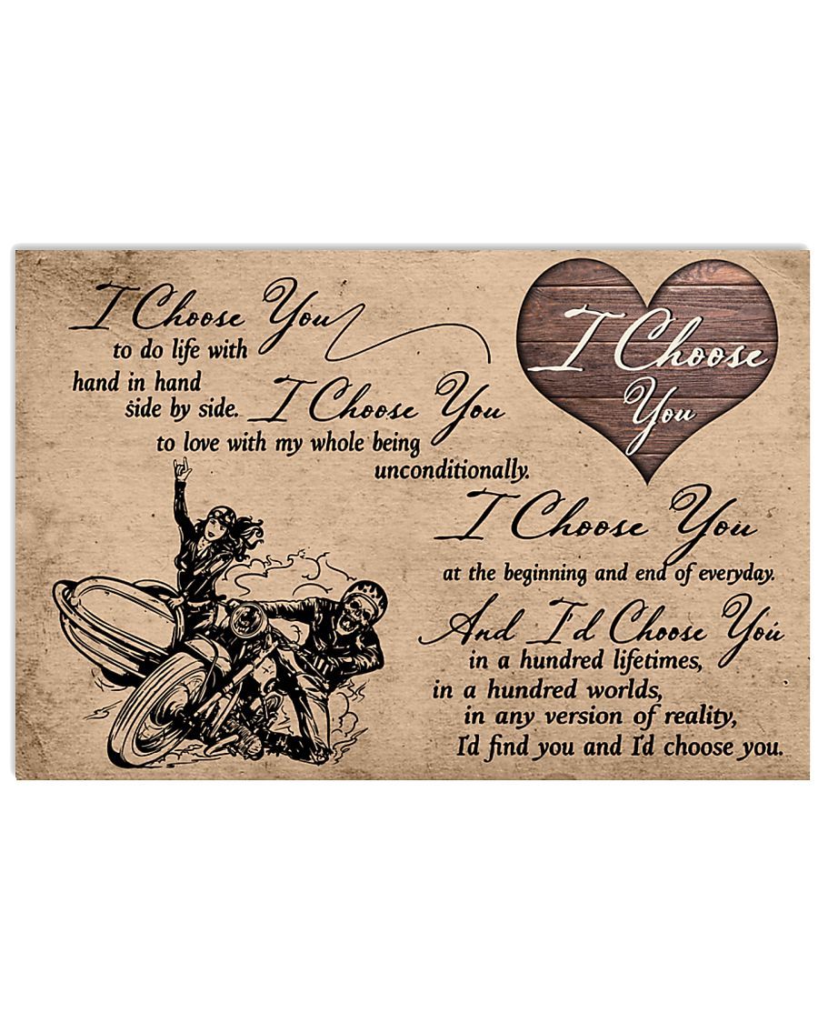 I Choose You Can-Am Motorcycles Horizontal Canvas And Poster | Wall Decor