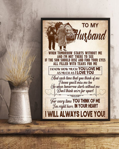 Old Couple, I Will Always Love You Vertical Canvas And Poster - Valentine Gift - Gift For Husband | Wall Decor Visual Art