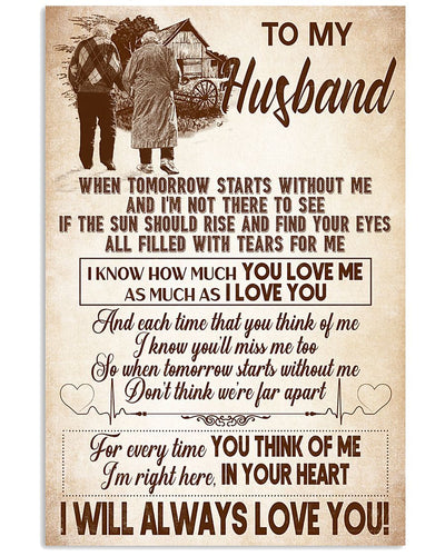 Old Couple, I Will Always Love You Vertical Canvas And Poster - Valentine Gift - Gift For Husband | Wall Decor