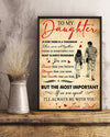 Gift For Daughter - Love Your Dad Vertical Canvas And Poster | Wall Decor Visual Art