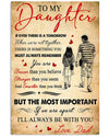 Gift For Daughter - Love Your Dad Vertical Canvas And Poster | Wall Decor
