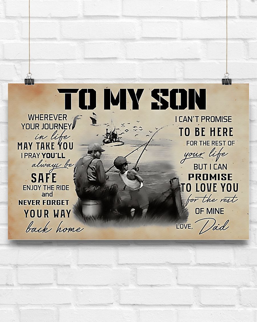 Fishing - I Pray You'll Always Be Safe Horizontal Canvas And Poster | Wall Decor