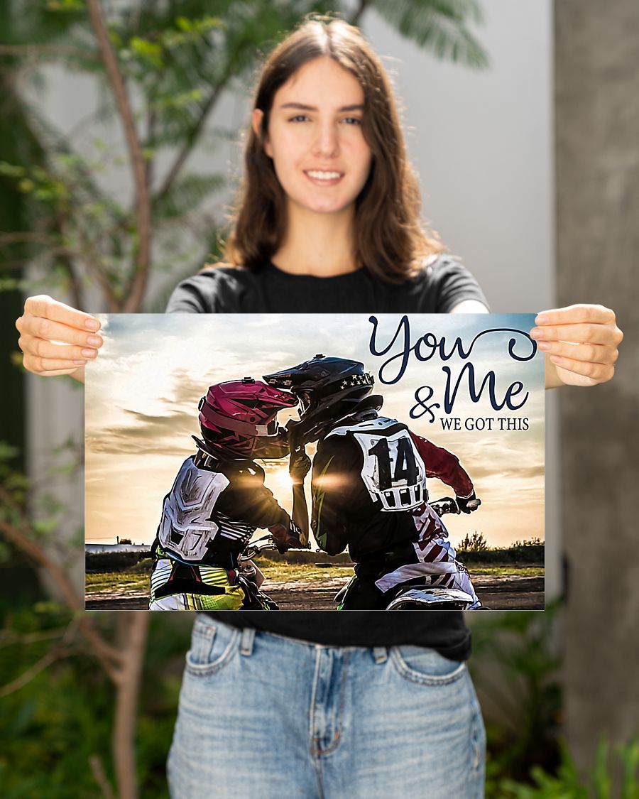 Motorcycle - You And Me We Got This Horizontal Canvas And Poster | Wall Decor